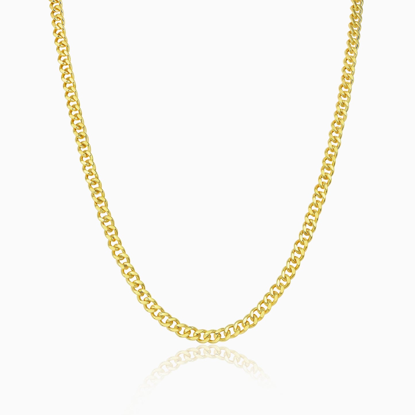 Cadena Cubana 6 Mm Florida Oro 18K