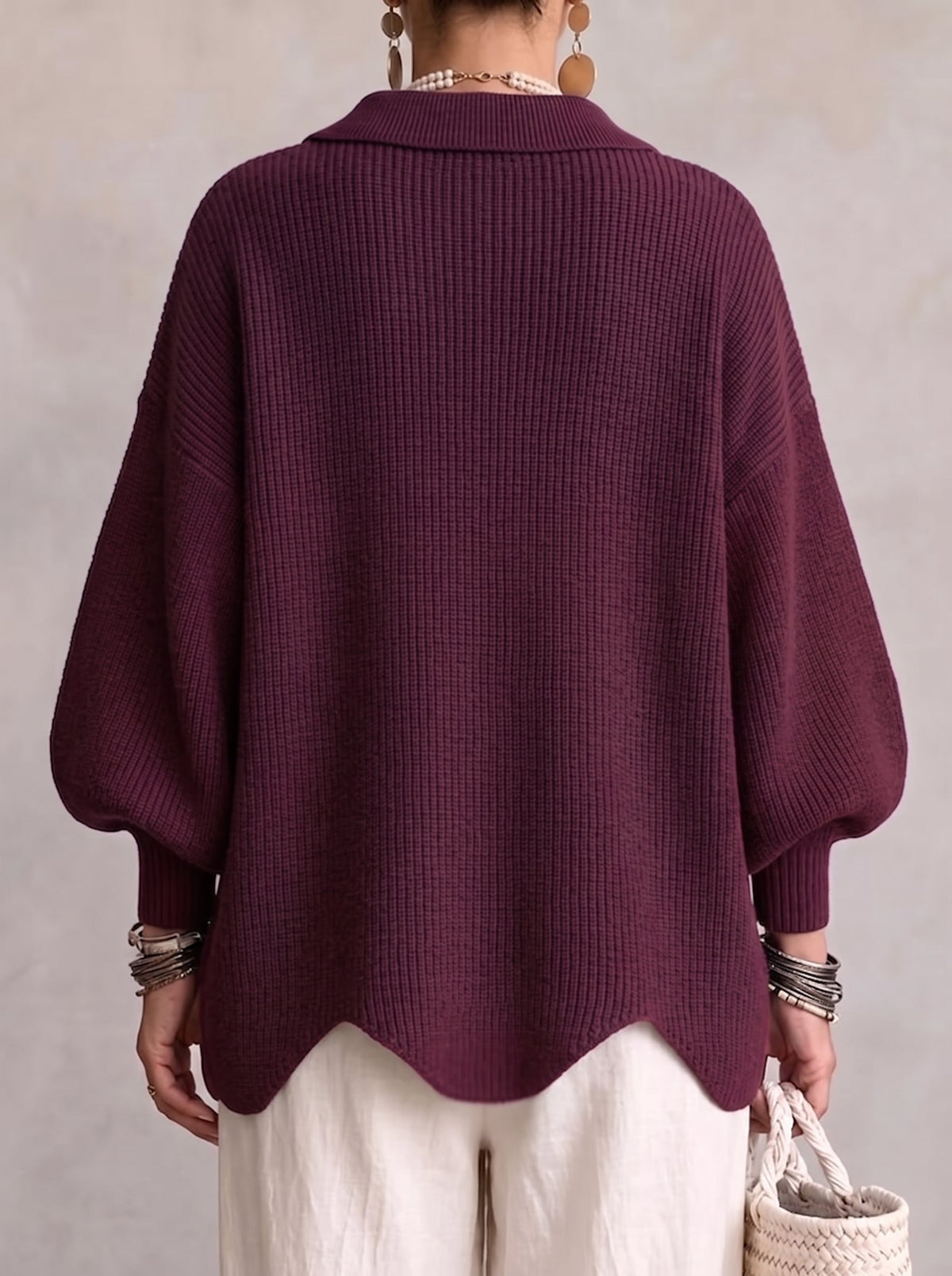 Ardelle | Cárdigan oversize con cuello · foto 4
