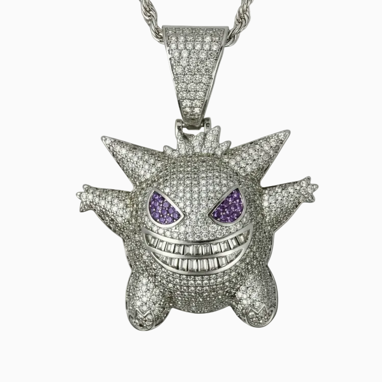 Colgante Gengar Oro Blanco