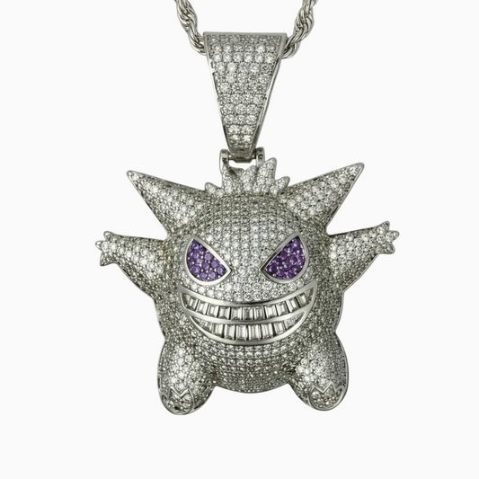 Colgante Gengar Oro Blanco