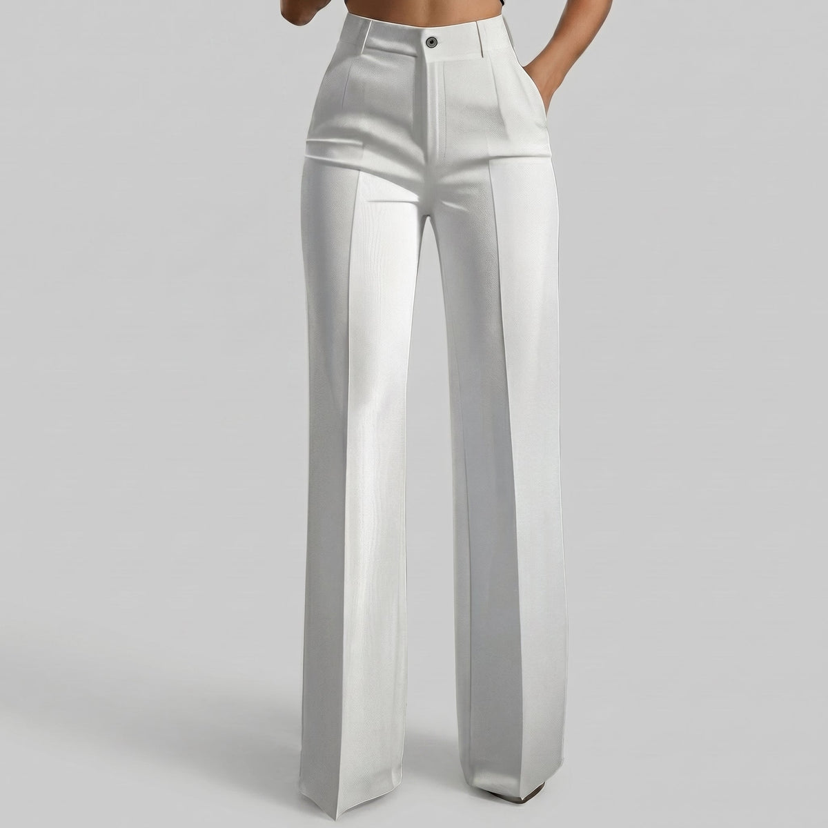 MARTINA MILANO | Pantalones de tiro alto de corte recto y elegante