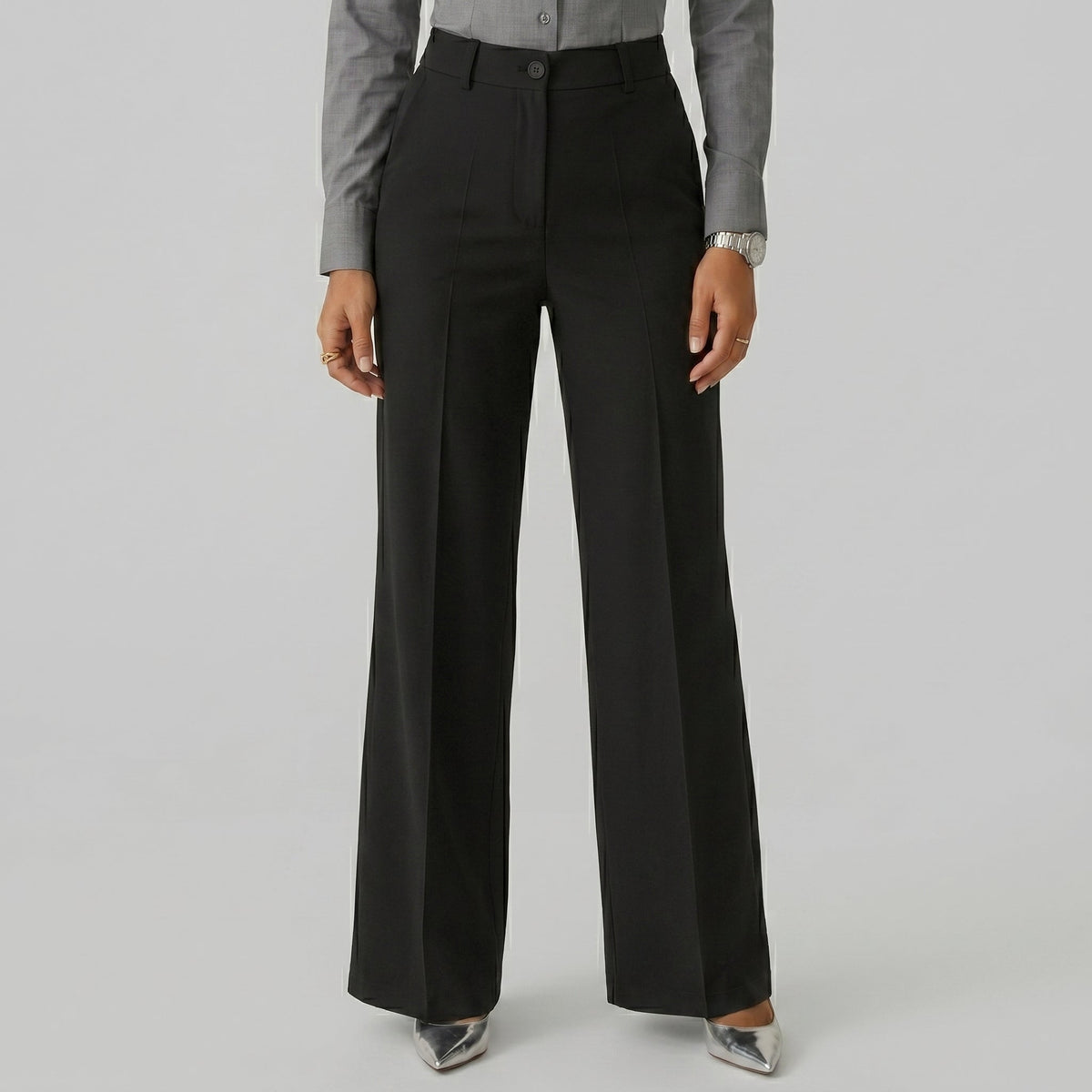 MARTINA MILANO | Pantalones de tiro alto de corte recto y elegante
