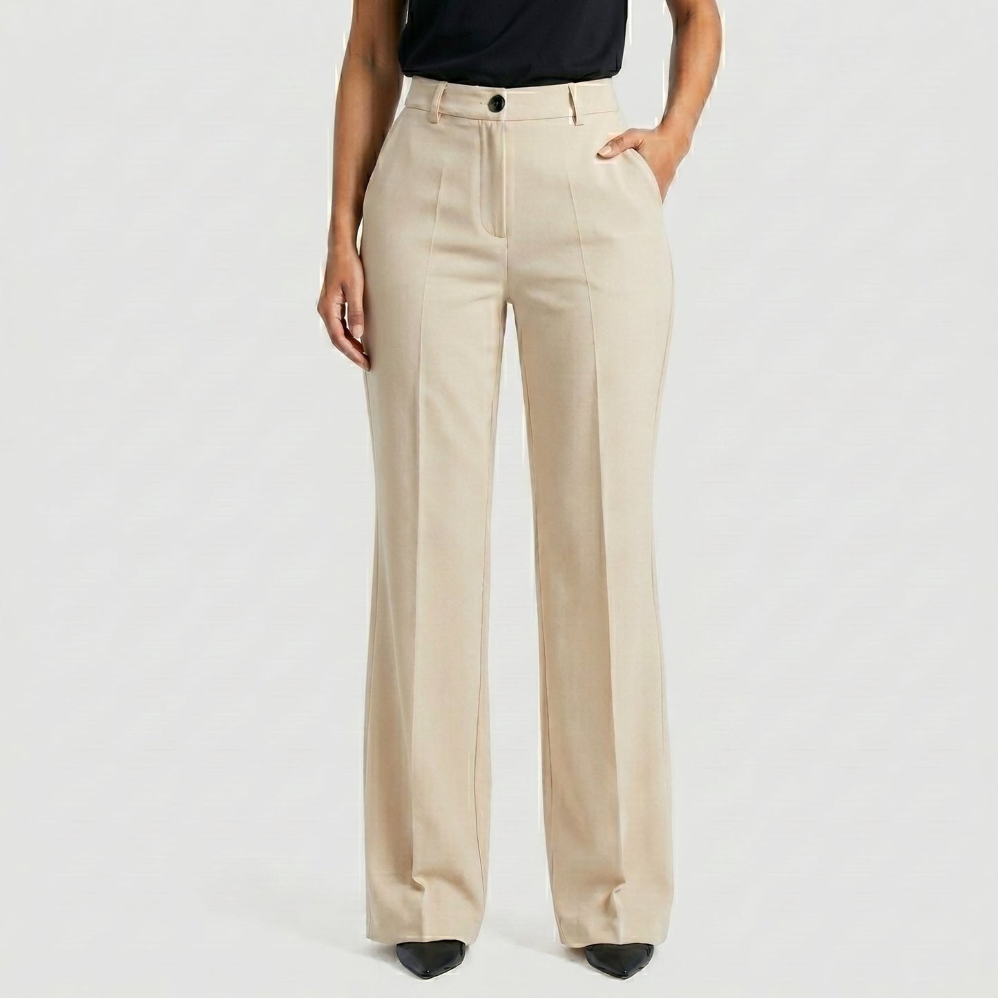 MARTINA MILANO | Pantalones de tiro alto de corte recto y elegante