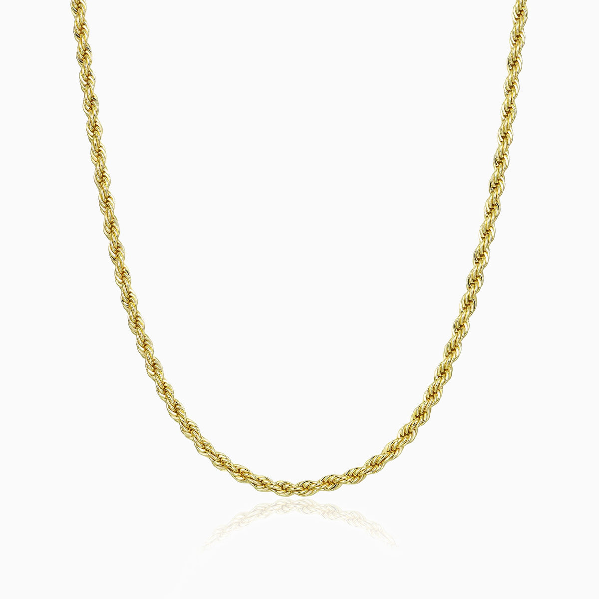 Cadena Rope 4 Mm Oro 18K