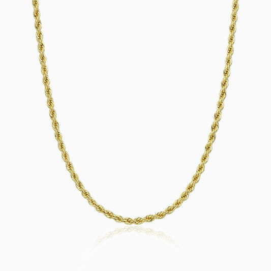 Cadena Rope 4 Mm Oro 18K