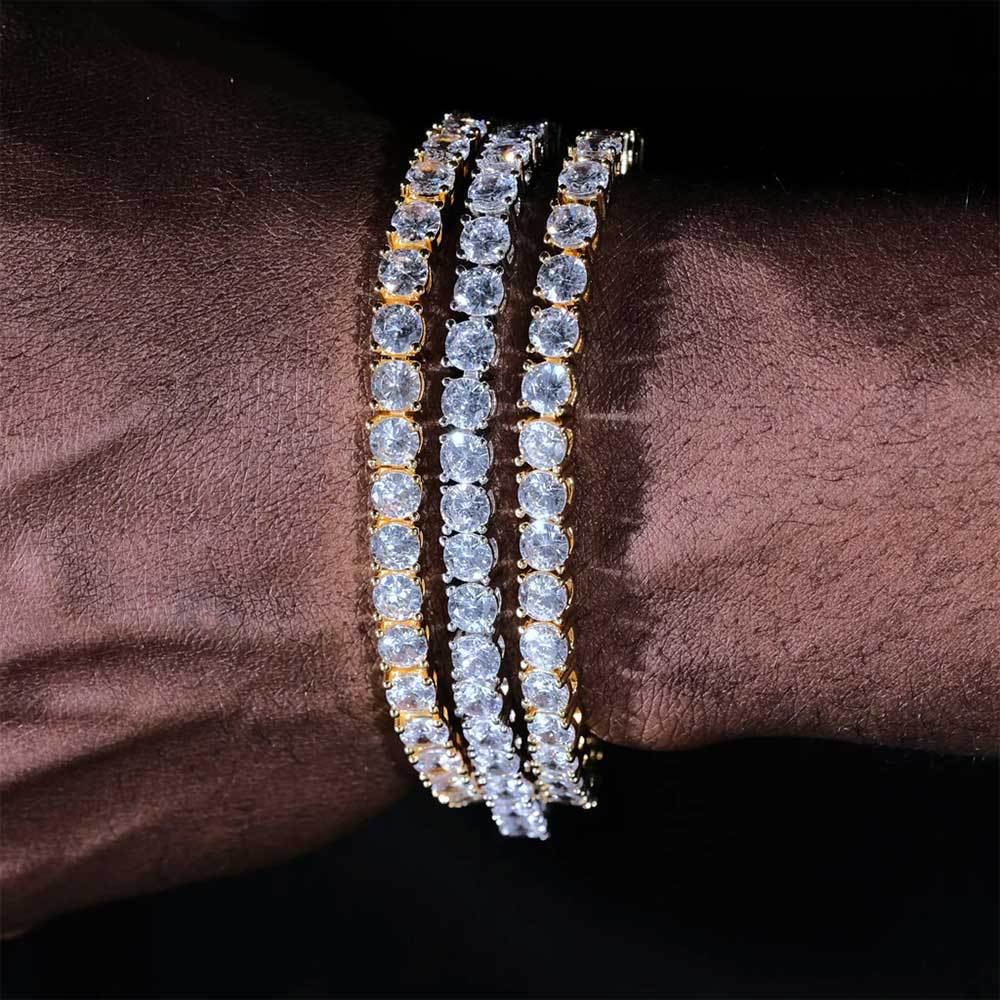Brazalete Tenis VVS Moissanite + Plata 925