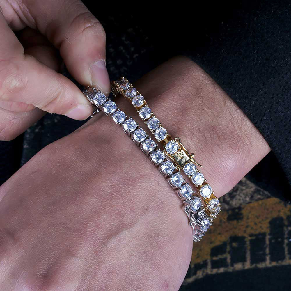 Brazalete Tenis VVS Moissanite + Plata 925