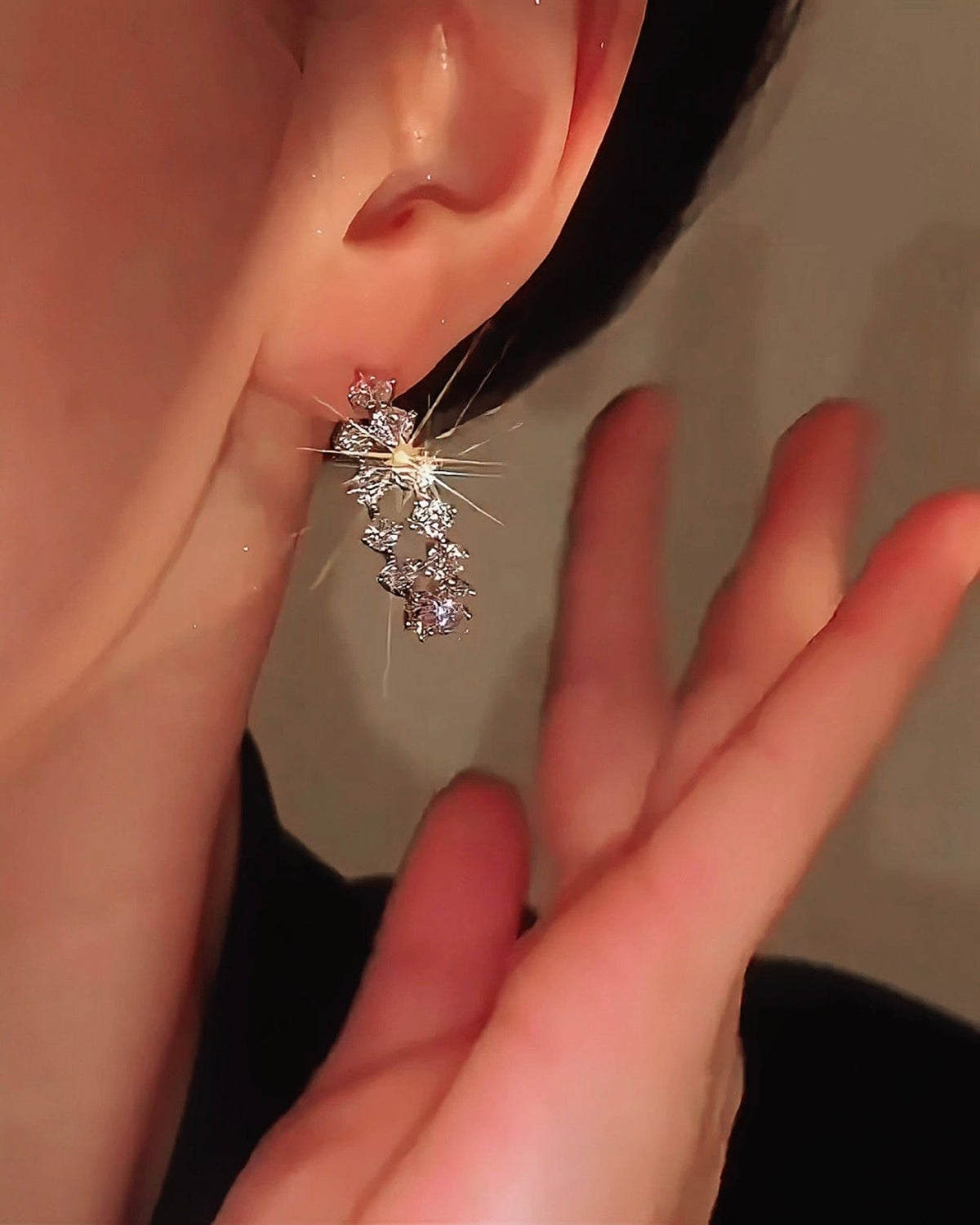 Pendientes Aro Brillantes para mujer