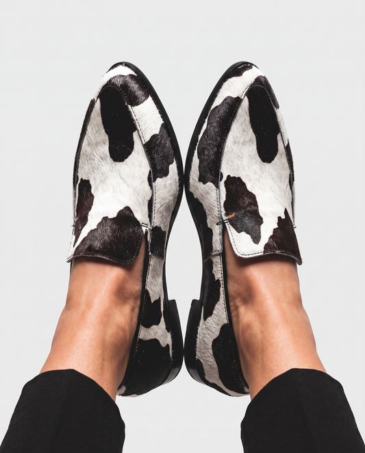 Mocasín Bruna — Estampado de vaca