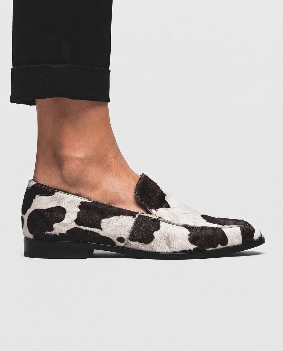 Mocasín Bruna — Estampado de vaca