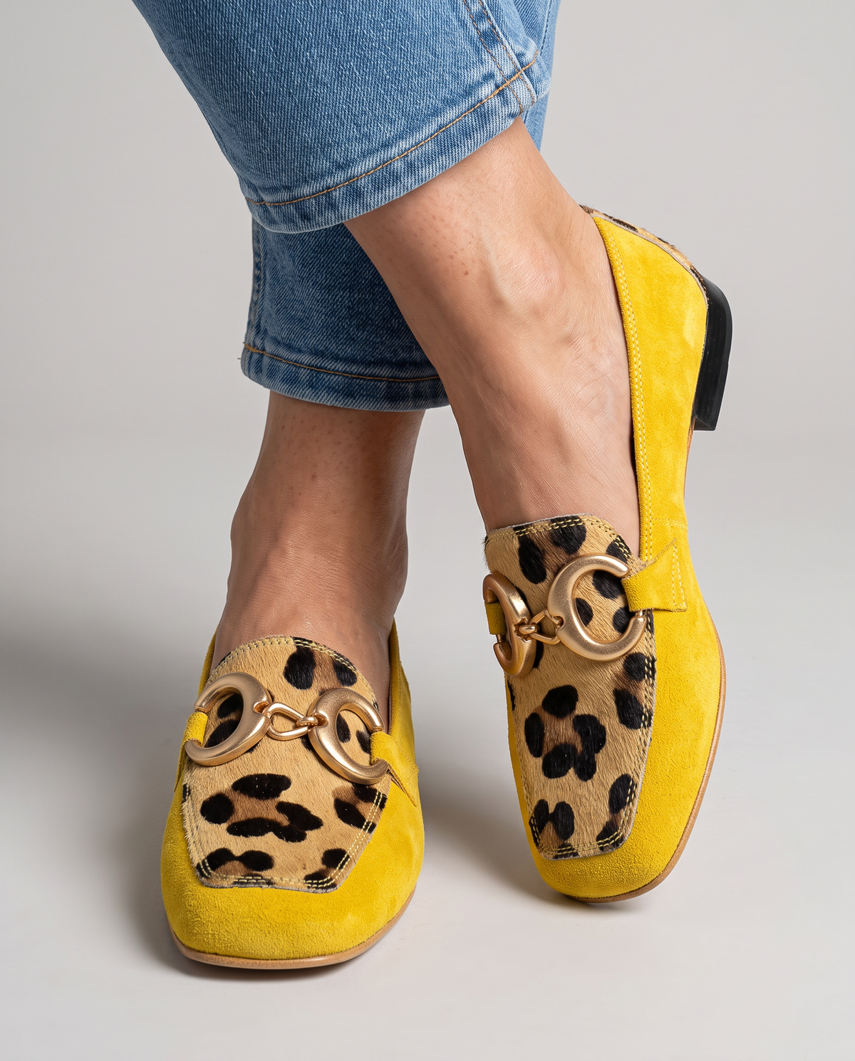 Assunta | Mocasines con estampado animal