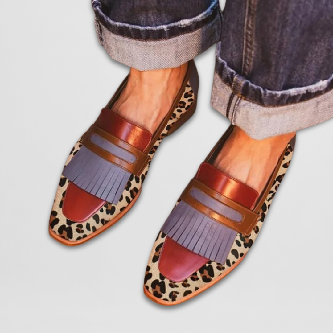 Mocasines Chiara con acabado brillante