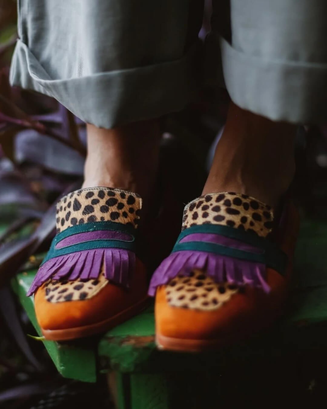 Mocasines Chiara con acabado brillante