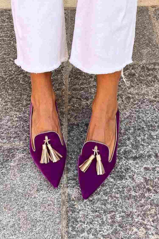 Mocasines Amelie con borlas