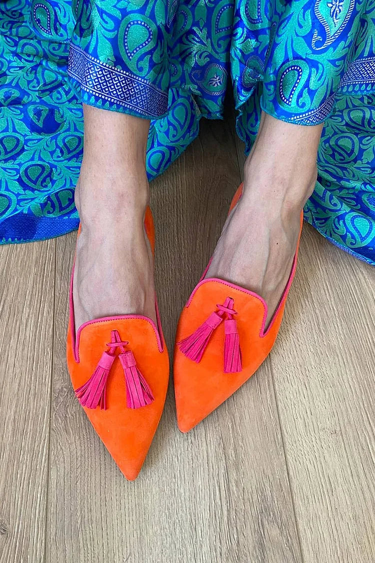 Mocasines Amelie con borlas