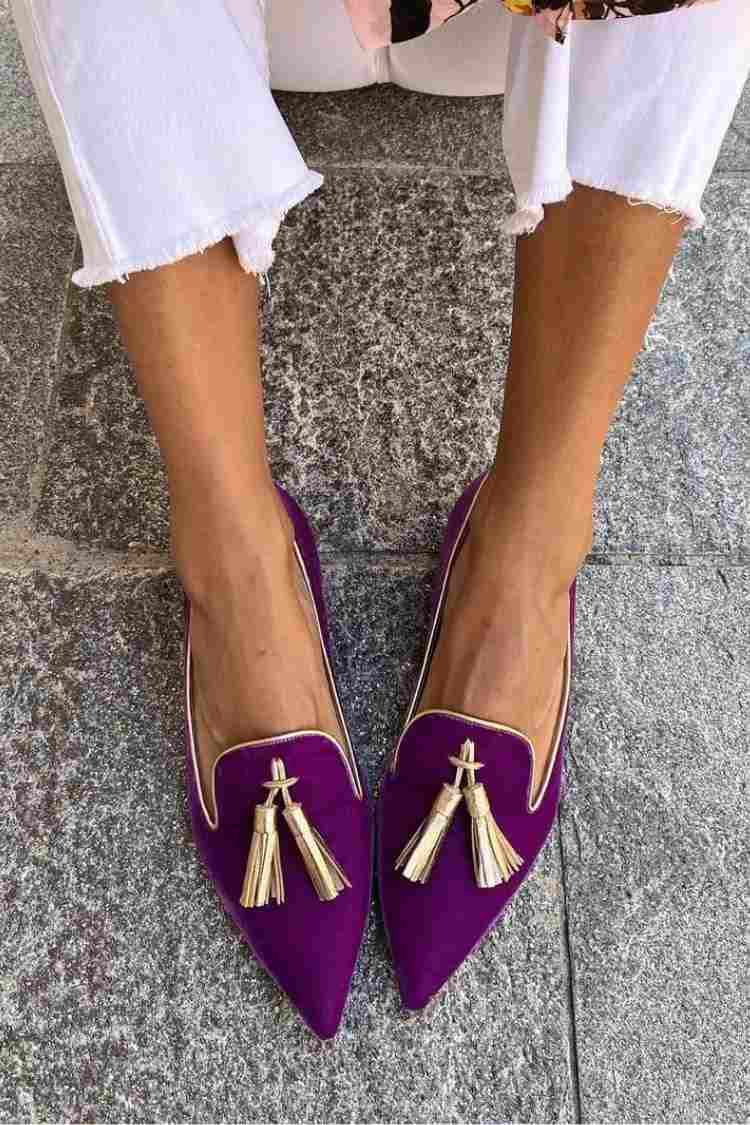 Mocasines Amelie con borlas