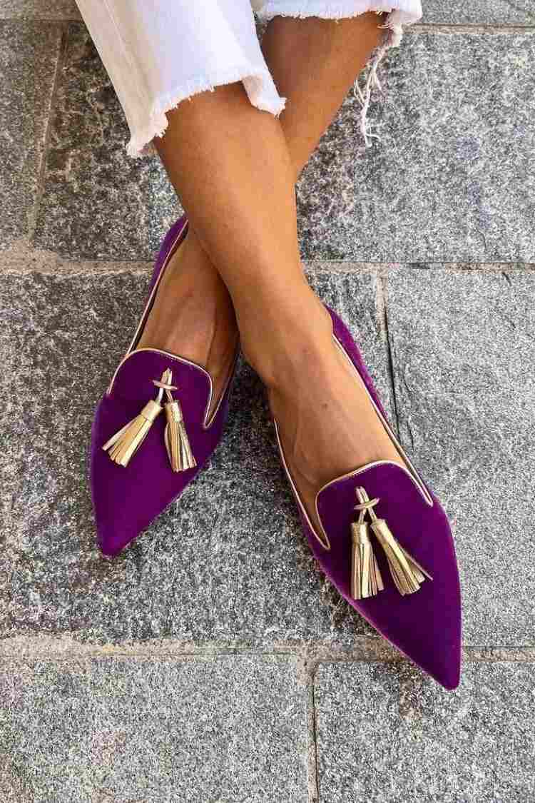 Mocasines Amelie con borlas
