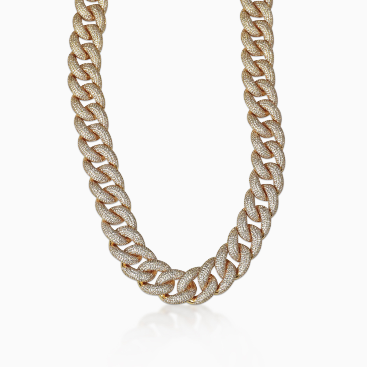 Cadena Cubana Rich Boss 20 Mm Oro 18K